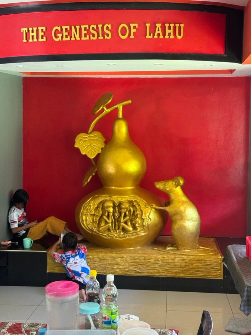 The Genesis of Lahu, inside the restaurant.