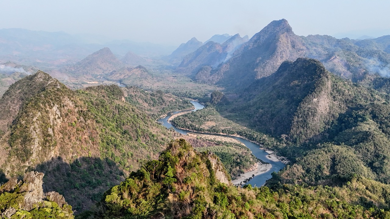 The Salween River corridor — riding north from Mae Sariang toward Tha Song Yang through remote Karen territory